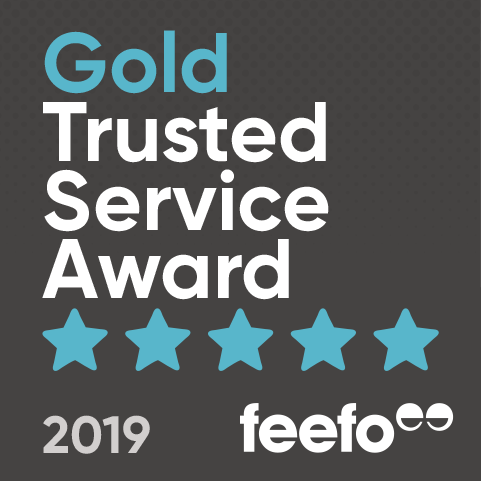 Feefo Gold trusted service award for RED